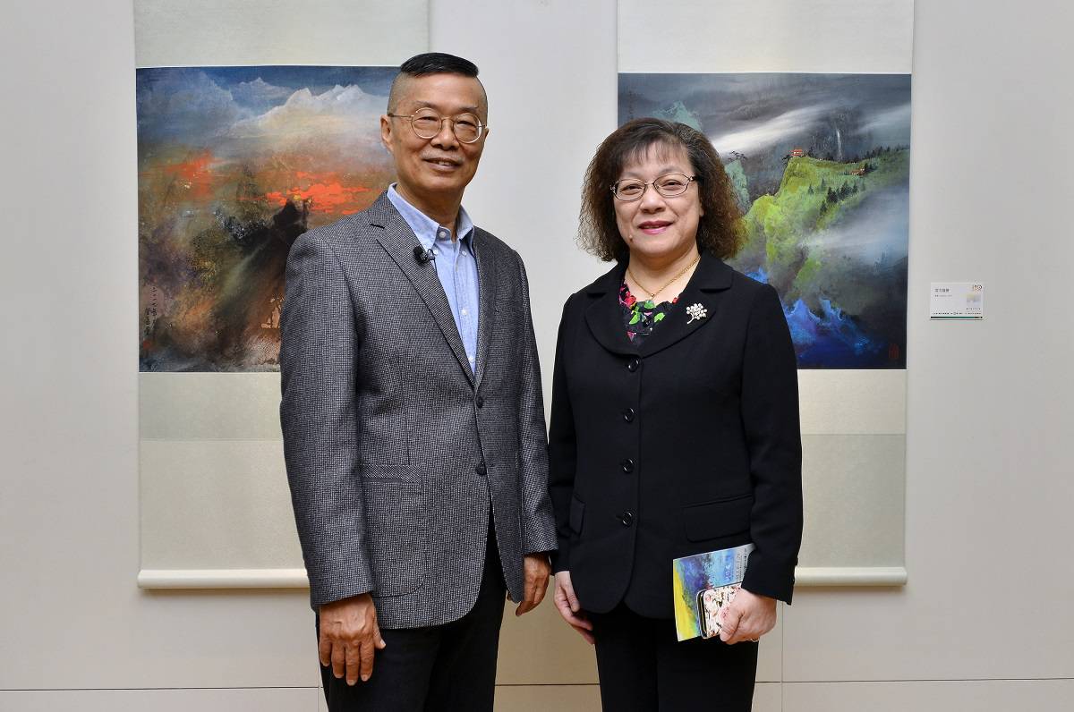 第一銀行深耕本土藝術 推出巫登益「勤·耕」彩墨創作展，共一張圖