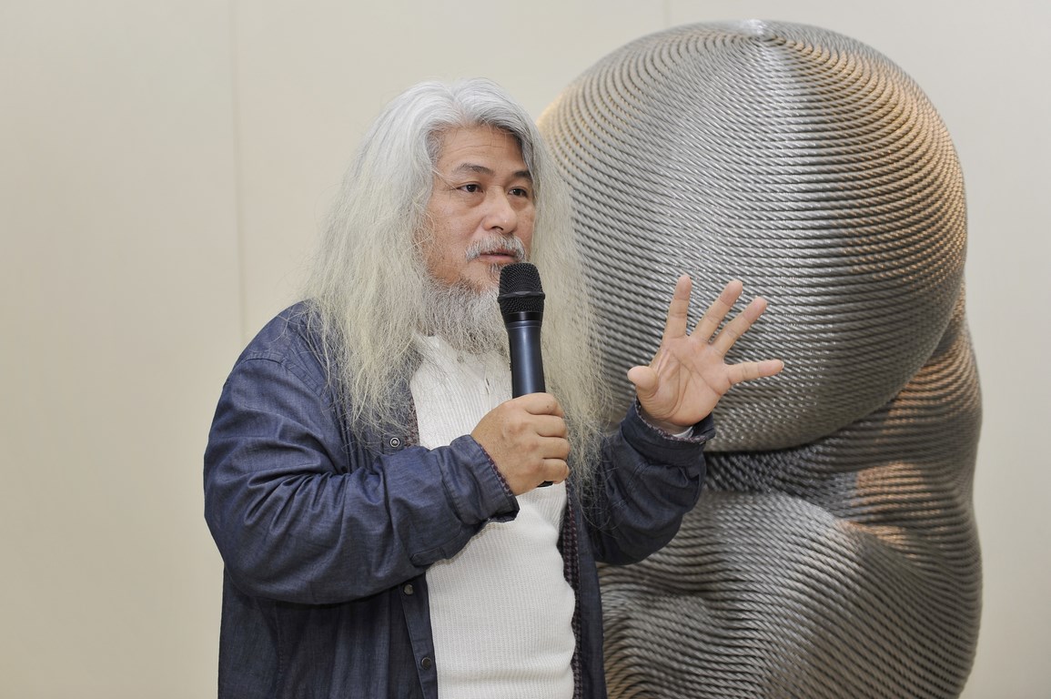 一銀展出康木祥《一線行》鋼雕展 鋼索聯結世界創造無限驚艷~5/5