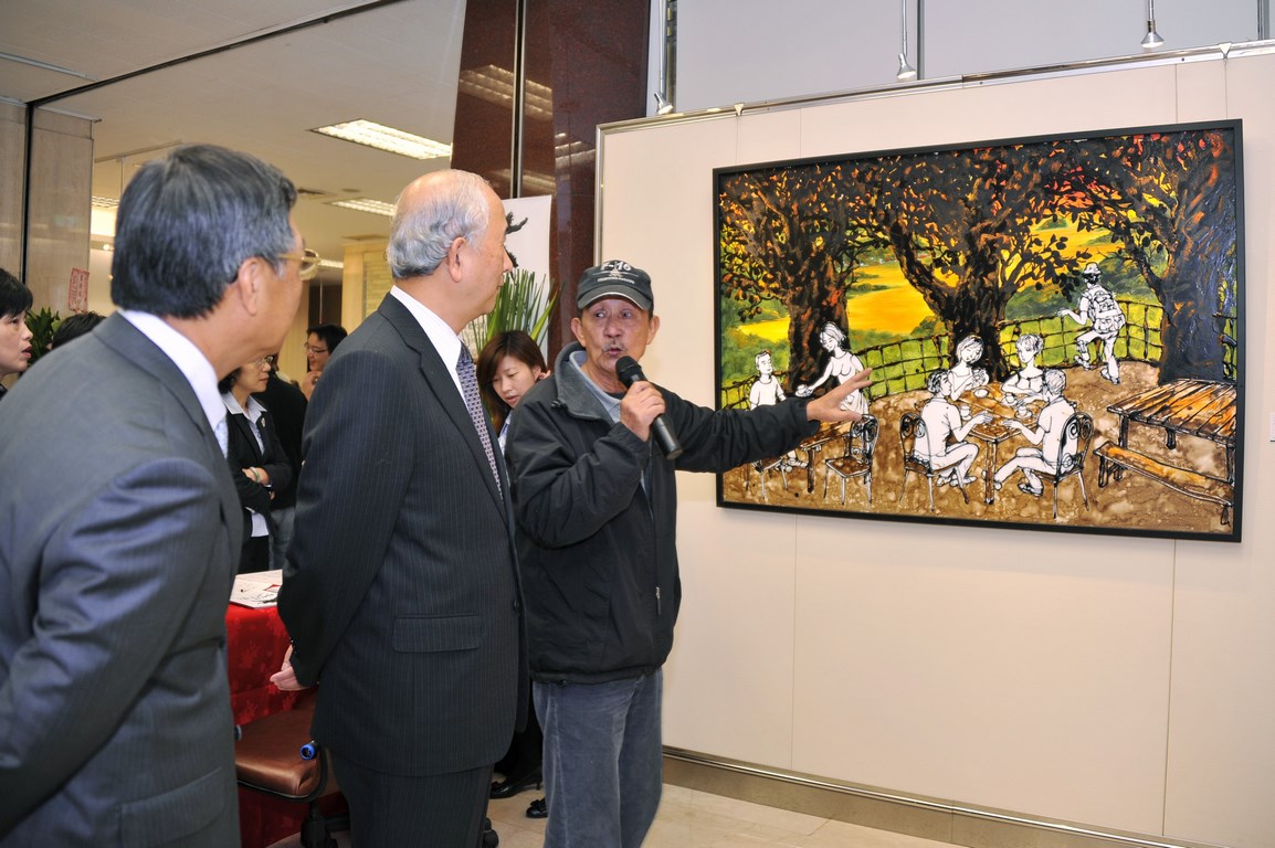 點仔膠‧黑色繪～邱錫勳大師柏油畫展3/5