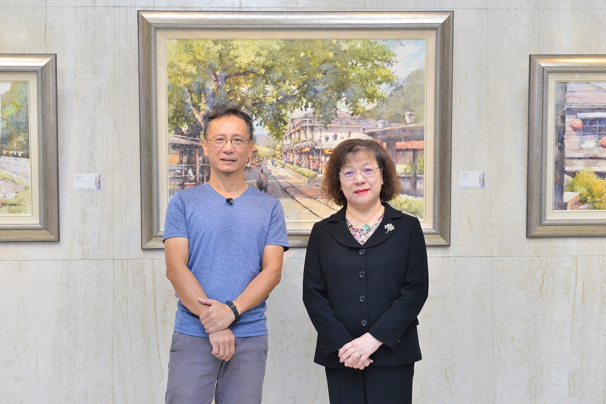 第一藝術空間邀您欣賞「鄉情畫意」郭金昇水彩畫展，共一張圖