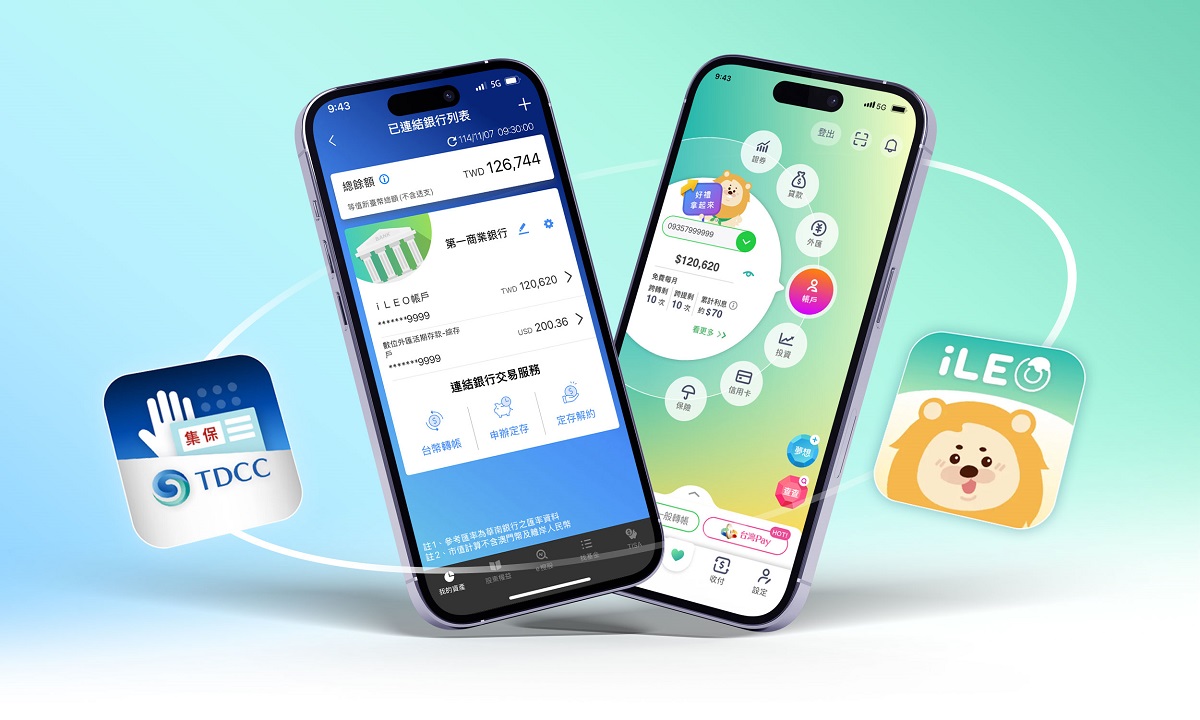 第一銀行攜手集保結算所，開放銀行第三階段服務上線。（共一張圖）